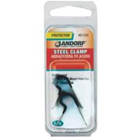 Jandorf Cable Clamp, Steel, 1/4 in Bundle Dia., Black 3395985